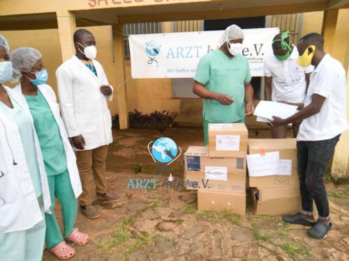 Spenden in Ngaoundere am 25.08.2020